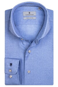 Thomas Maine Bari Cutaway Mouliné Uni Shirt Cobalt Blue