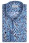 Thomas Maine Bari Cutaway Tiles Fantasy Pattern by Texta Shirt Cobalt Blue