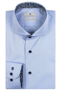 Thomas Maine Bari Cutaway Twill Uni Fine Fantasy Contrast Shirt Light Blue-Blue