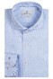 Thomas Maine Bari Cutaway Two-Ply Cotton Fine Stripe Shirt Light Blue