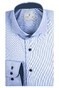 Thomas Maine Bari Cutaway Two-Ply Cotton Twill Contrast Uni Shirt Light Blue-Blue