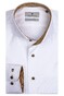 Thomas Maine Bari Cutaway Two Ply Twill Contrast Shirt White-Gold