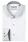 Thomas Maine Bari Cutaway Two-Ply Twill Uni Contrast Shirt White-Grey