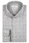 Thomas Maine Bari Cutaway Windowpane Check Shirt Soft Grey
