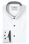 Thomas Maine Bergamo Hidden Button-Down Twill Contrast Pied-de-Poule Shirt White-Mid Grey