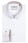 Thomas Maine Bergamo Hidden Button Down Twill Contrast Uni Overhemd Wit-Licht Zand