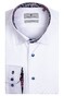 Thomas Maine Bergamo Hidden Button Down Two Ply Twill Uni Bold Contrast Overhemd Wit-Roze