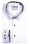 Thomas Maine Bergamo Hidden Button Down Two Ply Twill Uni Bold Contrast Shirt White-Bordeaux