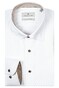 Thomas Maine Bergamo Hidden Button-Down Two Ply Twill Uni Contrast Shirt White-Sand