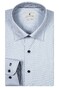 Thomas Maine Bergamo Twill Contrast Pied-de-Poule Hidden Button-Down Shirt Light Blue-Blue