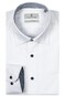 Thomas Maine Bergamo Two Ply Twill Uni Contrast Hidden Button-Down Shirt White-Lightblue