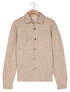 Thomas Maine Borgo Knitted Double Face Overshirt Bruin