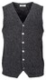 Thomas Maine Buttons Front Double Layer Structure Knit Gilet Anthra