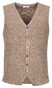 Thomas Maine Buttons Front Double Layer Structure Knit Waistcoat Tabac