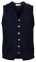 Thomas Maine Buttons Front Structure Knit Waistcoat Navy