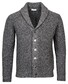 Thomas Maine Cardigan Button Shawl Collar Structure Knit Anthra