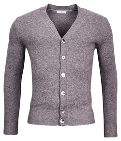 Thomas Maine Cardigan Buttons Single Knit Yak Merino Wool Blend Anthracite Grey