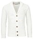 Thomas Maine Cardigan Buttons Structure Knit Pima Cotton Vest Ecru
