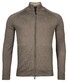 Thomas Maine Cardigan Zip Double Knit Inner Cotton Layer Vest Taupe