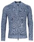 Thomas Maine Cardigan Zip Merino Linen Half Cardigan Knit Dark Blue