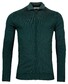 Thomas Maine Cardigan Zip Single Structure Knit Merino Blend Vest Dark Bottle Green