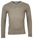 Thomas Maine Cashmere Cotton V-Neck Pullover Trui Safari Green