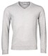 Thomas Maine Cotton Cashmere V-Neck Pullover Trui Licht Grijs