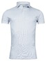 Thomas Maine Cotton Pique Short Sleeve Poloshirt Light Blue