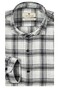 Thomas Maine Cotton Wool Flannel Roma Modern Kent Tartan Check Shirt Navy-Light Blue-Grey