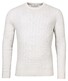 Thomas Maine Crew Neck Cable Knit Cashmere Pullover Off White