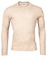 Thomas Maine Crew Neck Pullover Cable Knit Structure Beige