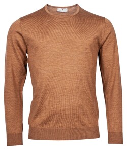 Thomas Maine Crew Neck Pullover Merino Wool Camel