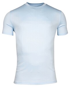 Thomas Maine Crew Neck Short Sleeve Uni Color Soft Liquid Cotton T-Shirt Licht Blauw