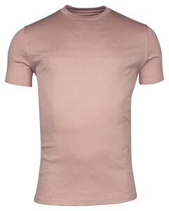 Thomas Maine Crew Neck Short Sleeve Uni Color Soft Liquid Cotton T-Shirt Lila