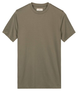 Thomas Maine Crew Neck Solid Color Liquid Cotton T-Shirt Soft Green