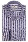 Thomas Maine Cutaway Striped Cotton Linen Shirt Navy-White