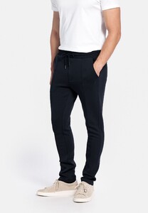 Thomas Maine Drawstring Uni Color Sweat Long Pants Joggingbroek Navy