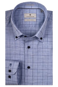 Thomas Maine Duke Button Down Check Shirt Blue