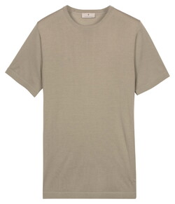 Thomas Maine Fine Merino Crew Neck Short Sleeve Trui Soft Green