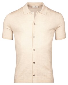 Thomas Maine Fine Merino Short Sleeve Overshirt Button Cardigan Vest Kitt