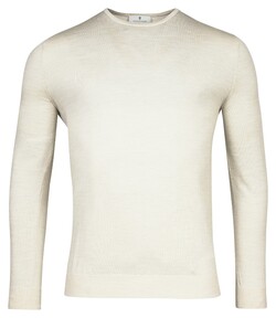 Thomas Maine Fine Merino Single Knit Crew Neck Trui Kitt