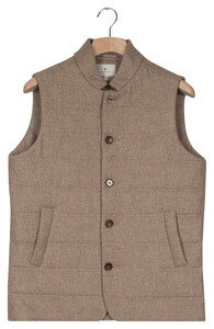 Thomas Maine Forli Wool Blend Body-Warmer Light Beige