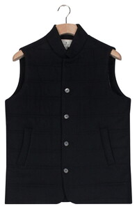 Thomas Maine Forli Wool Blend Body-Warmer Navy