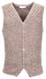 Thomas Maine Gilet Buttons Front Structure Back Milano Knit Licht Beige