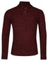 Thomas Maine Half Plaquet Buttons Texture Knit Pullover Bordeaux