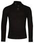 Thomas Maine Half Plaquet Buttons Texture Knit Pullover Navy