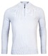 Thomas Maine Half Zip Round Knit Cashmere Wool Blend Trui Licht Blauw Melange