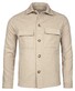 Thomas Maine Heavy Brushed Monza Shacket Overshirt Light Beige