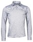 Thomas Maine Herringbone Jersey Melange by Albini Poloshirt Mid Grey