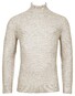 Thomas Maine High Neck Allover Cable Knit Pullover Beige